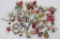 51 vintage glass and die cut ornaments, 1