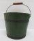 Shaker berry bucket, wooden stave, green, 4 1/2