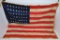 48 star American Flag with fringe, 65