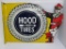 Quality re issue of enamel two sided sign, Hood Tires, flange sign, 28