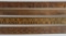 Four nice early wooden yard sticks, advertising