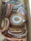 About 50 Agate stone slices, great color and variety, about 2 3/4