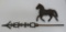 Horse and lightning rod arrow, detached, arrow is 24