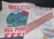 Two vintage feed sacks with nice color and graphics