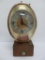 Vintage rotating lighted Budweiser clock, works, 14