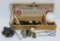 Embroidery Work Box, buttons, thimbles and darning egg