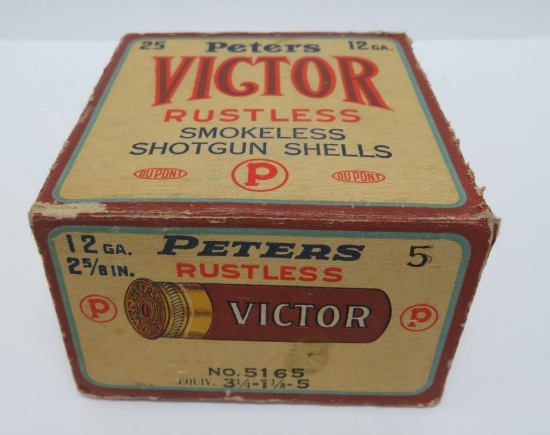 Vintage Peters 12 GA shot gun shell box