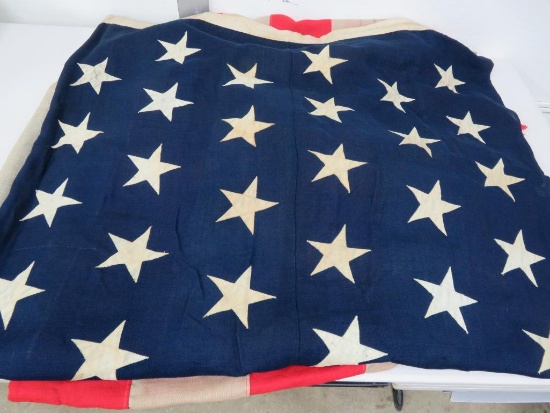 Large 45 Star cloth US Flag, 11'8" x 6'
