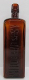 Nature's Tonic Laxative bottle, amber, 9 1/2