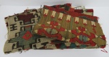 Turkish Kilim scraps, great colors, three pieces