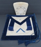 Masonic Apron and royal arch keystone capstone
