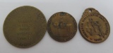 Vintage tokens and fobs, 1