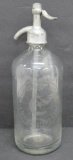 Waupon Bottling Co Seltzer bottle, Star & Crescent Soda, 11