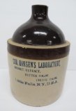 Chr Hansen's Laboratory Rennet Extract two tone jug, NY, 10 1/2