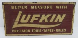 Vintage Lufkin tool sign, 10 1/2