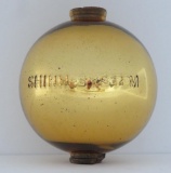 Shinn-System lightning rod ball, mirrored gold mercury