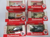 Six 1979 Budweiser Model of Days Gone, die cast vehicles with boxes