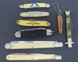 Eight vintage pocket knives, Imperial