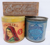 Vintage Tobacco and Cigar tins and box