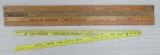 Five Advertising wood yard sticks