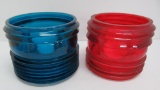 Two Fresno Nautical shades, blue and red, 6