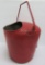 Red metal FD water pail, 12