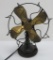 Cold Wave brass bladed fan, 10 3/4