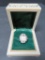 Elmont 17 jewel watch ring, rhinestones, vintage box