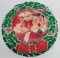 Vintage Life Lite Lenticular Wreath Light, Santa and Choir, 17