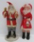 Vintage Santas, clay face and celluloid, 5