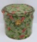 Gorgeous Holly patterned celluloid collar box, 5 1/2
