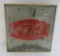 Drink Coca Cola fish tail lighted clock, 15