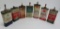 7 small oil and lubricant tins, Sinclair, Phillips 66, Pure, Mobil, Cities Service, 4