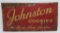 Johnston Cookies metal advertising sign, 23 1/2
