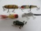 Five vintage fishing lures