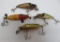 Four River Runt type vintage lures, 3