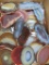 40 sliced agates, great colors, 2 1/2