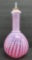 Cranberry swirl Barber Bottle, 8