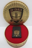 Zippo D Day Normandy commemorative lighter with tin