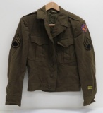 WWII Eisenhower jacket, US Army Air Corp patch, 15th Air Force, Staff Sgt