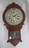 Fantastic Gilbert Maranville Office Drop Calendar Clock, working, 34