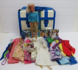 Kenner Darci doll, case with many identified outfits and accessories