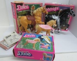 Barbie Horses, Dallas, Midnight, and Dixie