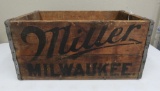 Miller Milwaukee wooden beer case, 21