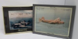Two pilot crew signed fighter jets, WWII