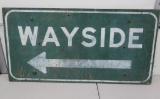 Vintage Wooden Wayside road sign, 48
