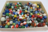 About 480 vintage machine made marbles