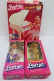 Two Vintage Mattel Barbie dolls and Electronic Piano