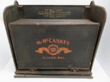 General Store receipt holder, metal with stenciling, McCaskey Register Co, Alliance Ohio