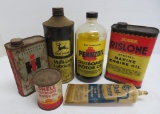 Vintage Marine and Tractor oil tins and lubricant
